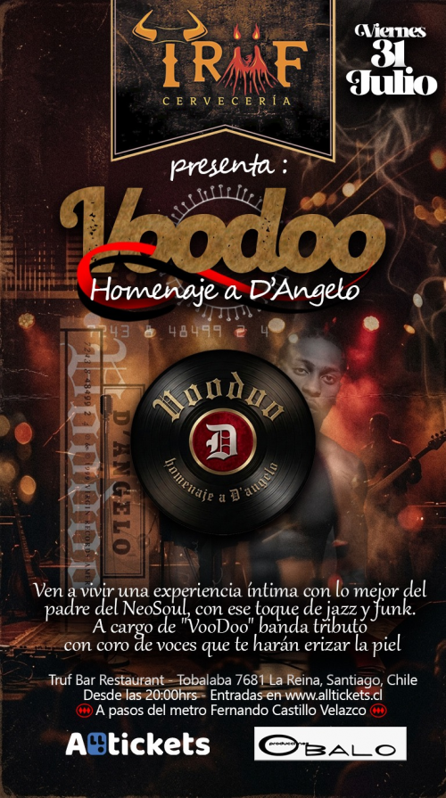 "VooDoo" banda tributo a D´Angelo (NeoSoul)