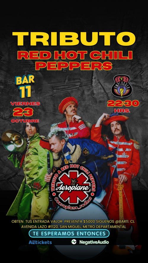 AEROPLANE TRIBUTO UNPLUGGED A RED HOT CHILLI PEPERS 