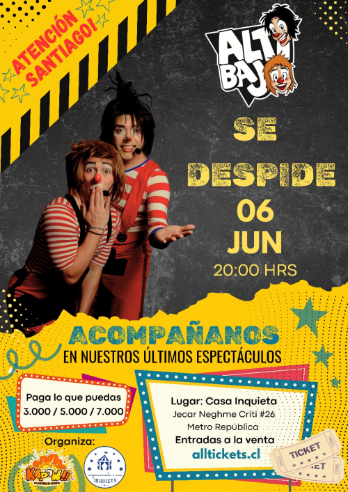 ALTIBAJO SE DESPIDEN EN LA INQUIETA