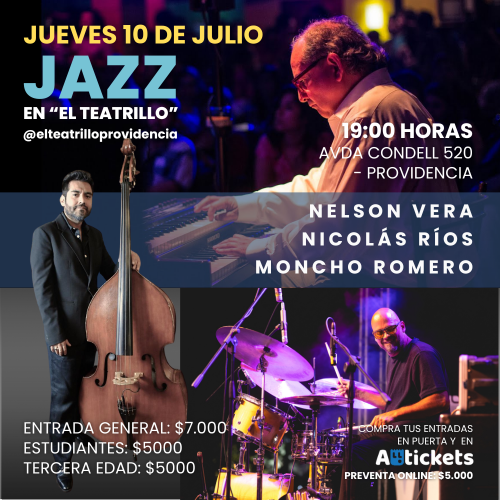 Jueves de Jazz en El Teatrillo 03 de julio a las 19:00!